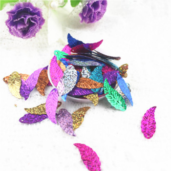 50 τεμ/Παρτίδα 10*29 χιλιοστά Laser Leaf Sequins Mixed Color Paillettes DIY Ράψιμο Wedding Craft Ρούχα Lentejuelas Ρούχα Αξεσουάρ