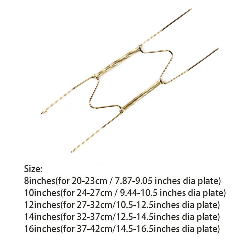 8/10/12/14/16 Fali kijelző tányér edényakasztók tartó W típusú láthatatlan rugós akasztó kampós tányérok lakásdekoráció veranda dekoráció