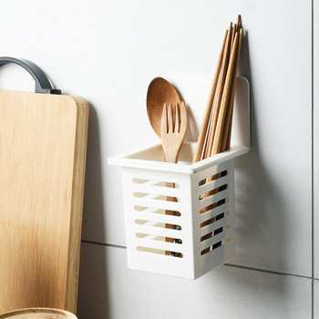 Επιτοίχια επιτραπέζια σκεύη Στραγγίδι Σχάρα ξήρανσης chopsticks κουτάλι Πλαστική θήκη αποθήκευσης Organizer Αξεσουάρ κουζίνας
