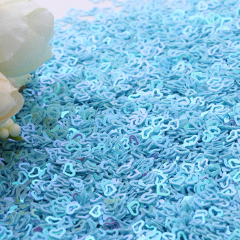 20g 4mm Κοίλη Καρδιά PVC Confetti Glitter Sequins for Crafts DIY Nail Art Decoration Paillettes Αξεσουάρ ραπτικής πούλιες DIY
