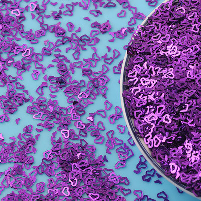 20g 4mm doba sirds PVC konfeti mirdzoši vizuļi rokdarbiem DIY nagu mākslas dekorēšana Pailletes sequin DIY šūšanas piederumi