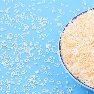 20g 4mm doba sirds PVC konfeti mirdzoši vizuļi rokdarbiem DIY nagu mākslas dekorēšana Pailletes sequin DIY šūšanas piederumi