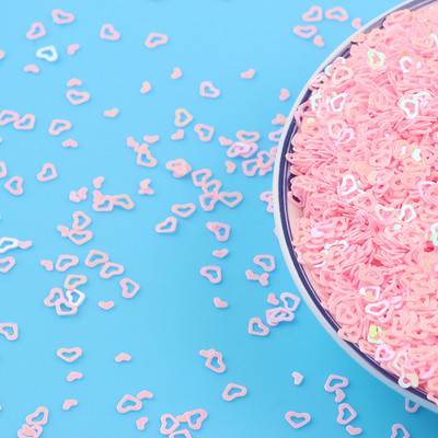 20g 4mm doba sirds PVC konfeti mirdzoši vizuļi rokdarbiem DIY nagu mākslas dekorēšana Pailletes sequin DIY šūšanas piederumi