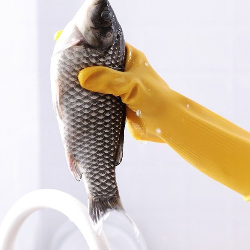 1/3 porų buitinių plonų vandeniui atsparių latekso pirštinių indų plovimo pirštinės valymo įrankiai indų plovimas skalbiniai namų ruošos pirštinės