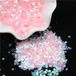Caurspīdīgi rozā sequins Paillettes Mix Snowflake Sirds Ziedu Apaļas Formas Sequin Nails Art Manikīram Kāzām 20g