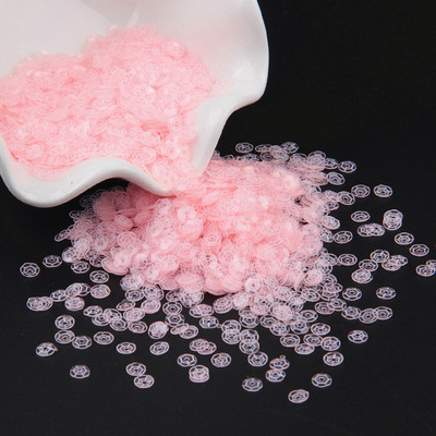 Caurspīdīgi rozā sequins Paillettes Mix Snowflake Sirds Ziedu Apaļas Formas Sequin Nails Art Manikīram Kāzām 20g