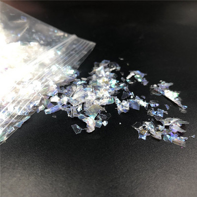 10 γρ./τσάντα ακανόνιστες χάρτινες πούλιες με κέλυφος Πιλέτες PET DIY Νυχιών Νυχιών Πολύχρωμες 3D Διακόσμηση Νυχιών Lentejuelas Αξεσουάρ