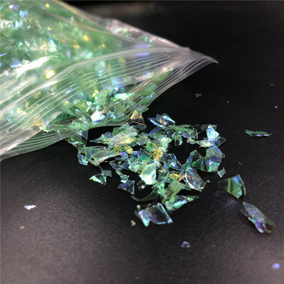 10 γρ./τσάντα ακανόνιστες χάρτινες πούλιες με κέλυφος Πιλέτες PET DIY Νυχιών Νυχιών Πολύχρωμες 3D Διακόσμηση Νυχιών Lentejuelas Αξεσουάρ