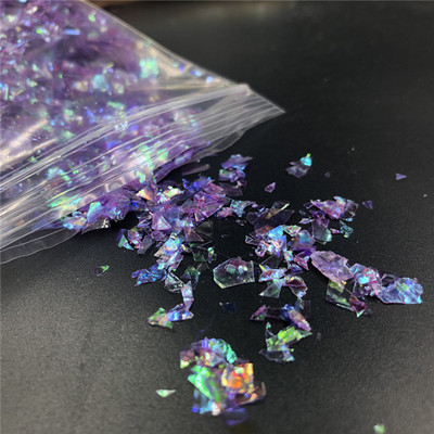 10 γρ./τσάντα ακανόνιστες χάρτινες πούλιες με κέλυφος Πιλέτες PET DIY Νυχιών Νυχιών Πολύχρωμες 3D Διακόσμηση Νυχιών Lentejuelas Αξεσουάρ