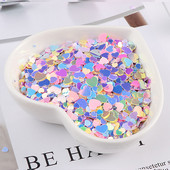 10 g/iepakojumā Macaroon Colors Nagu vizuļi Paillette Flower Heart Moon DIY Amatniecība kāzu dekorēšanai Slime Fillers nagu māksla