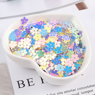 10 g/iepakojumā Macaroon Colors Nagu vizuļi Paillette Flower Heart Moon DIY Amatniecība kāzu dekorēšanai Slime Fillers nagu māksla