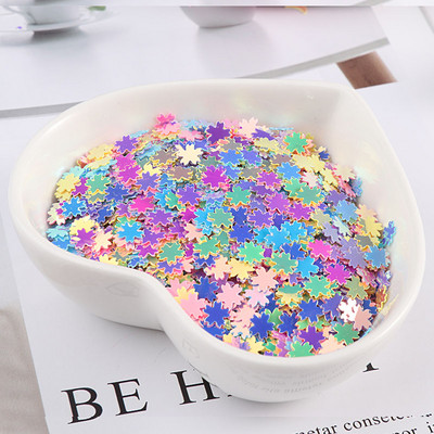 10 g/iepakojumā Macaroon Colors Nagu vizuļi Paillette Flower Heart Moon DIY Amatniecība kāzu dekorēšanai Slime Fillers nagu māksla