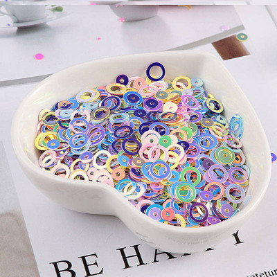 10 g/iepakojumā Macaroon Colors Nagu vizuļi Paillette Flower Heart Moon DIY Amatniecība kāzu dekorēšanai Slime Fillers nagu māksla