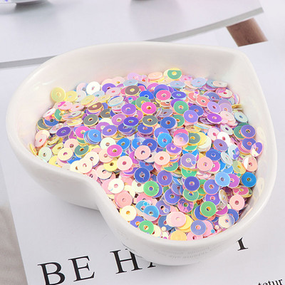 10 g/iepakojumā Macaroon Colors Nagu vizuļi Paillette Flower Heart Moon DIY Amatniecība kāzu dekorēšanai Slime Fillers nagu māksla