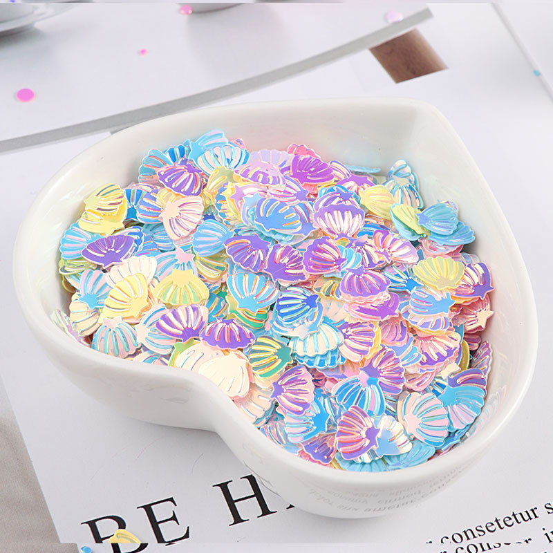10 g/iepakojumā Macaroon Colors Nagu vizuļi Paillette Flower Heart Moon DIY Amatniecība kāzu dekorēšanai Slime Fillers nagu māksla