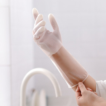 1 Ζεύγος Λαστιχένια γάντια Καθαρισμός Πιάτων Γάντια οικιακής χρήσης από καουτσούκ για εργασία Αξεσουάρ κουζίνας Εργαλεία καθαρισμού κουζίνας