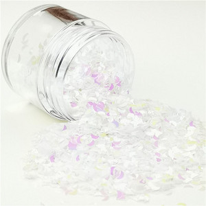 Paillette Moon Shape Holographic Laser 3mm Glitter Nail Art Διακόσμηση Body Glitter Μακιγιάζ Προσώπου Paint Henna Handwork DIY 8g