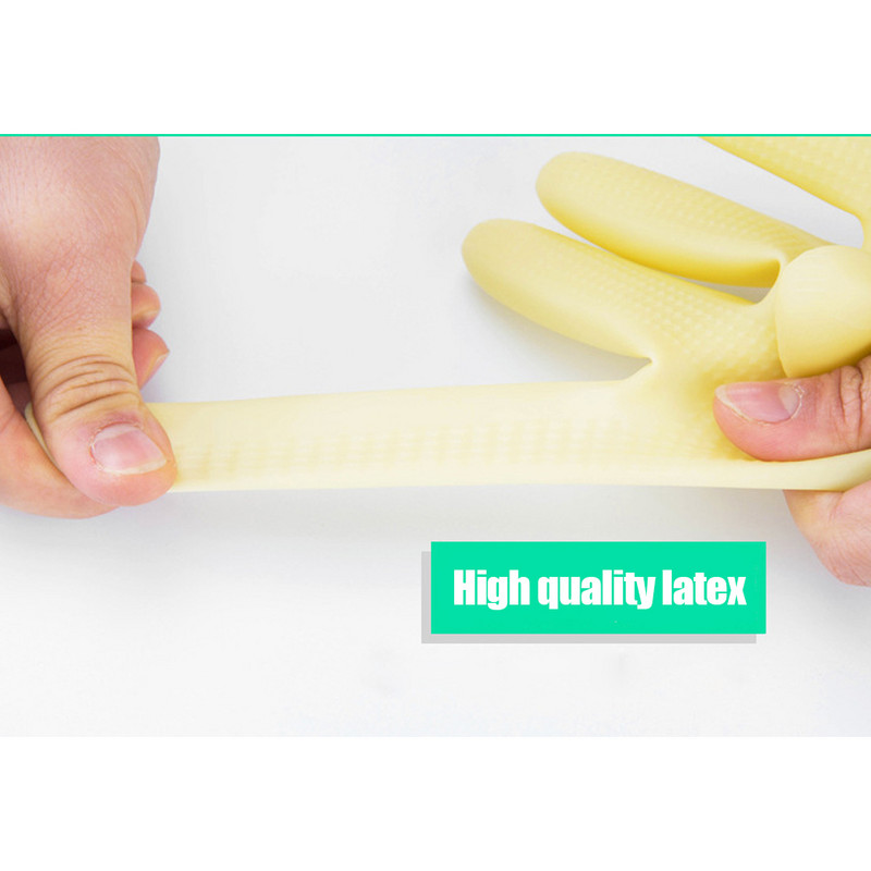 Naujos karštos 38 cm guminės pirštinės Daugkartinės ilgos guminės pirštinės indų plovimo pirštinės virtuvės sodininkystei SMR88