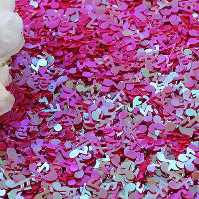 10g Music Note Loose Sequins Glitter Paillettes for Nail Art Μανικιούρ Ράψιμο Στολισμός Γάμου Κομφετί DIY Crafts Sequin
