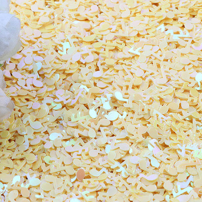 10g Music Note Loose Sequins Glitter Paillettes for Nail Art Μανικιούρ Ράψιμο Στολισμός Γάμου Κομφετί DIY Crafts Sequin