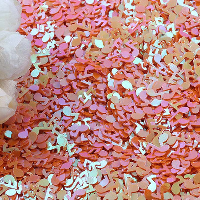 10g Music Note Loose Sequins Glitter Paillettes for Nail Art Μανικιούρ Ράψιμο Στολισμός Γάμου Κομφετί DIY Crafts Sequin