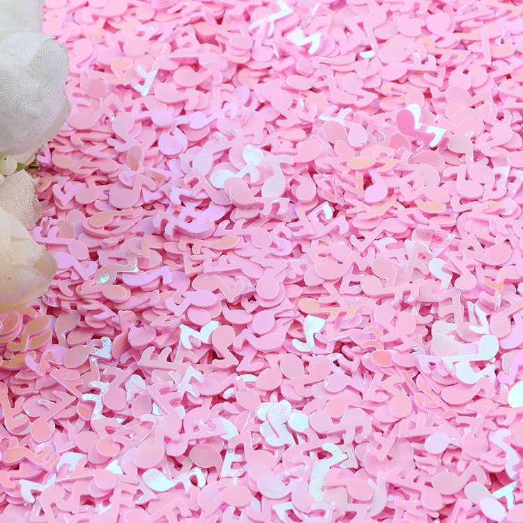 10g Music Note Loose Sequins Glitter Paillettes for Nail Art Μανικιούρ Ράψιμο Στολισμός Γάμου Κομφετί DIY Crafts Sequin