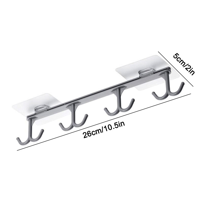 Virtuves piederumu turētājs Spēcīgs lipīgs āķis zem skapja pakaramais kafijas krūzes statīvi galda piederumu pakarināšanai krūze šalles josta