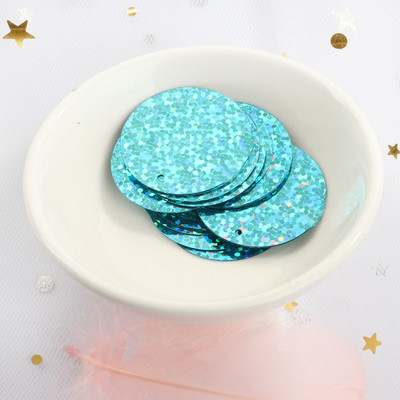 iPatches 30mm Επίπεδες στρογγυλές παγιέτες DIY Ραπτική ρούχων & Ύφασμα πούλιες για τσάντα Αξεσουάρ διακόσμησης φορέματος κήπου