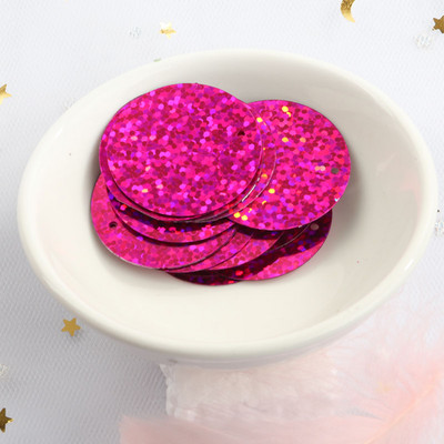 iPatches 30mm Επίπεδες στρογγυλές παγιέτες DIY Ραπτική ρούχων & Ύφασμα πούλιες για τσάντα Αξεσουάρ διακόσμησης φορέματος κήπου