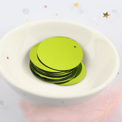 iPatches 30mm Επίπεδες στρογγυλές παγιέτες DIY Ραπτική ρούχων & Ύφασμα πούλιες για τσάντα Αξεσουάρ διακόσμησης φορέματος κήπου