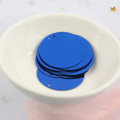 iPatches 30mm Επίπεδες στρογγυλές παγιέτες DIY Ραπτική ρούχων & Ύφασμα πούλιες για τσάντα Αξεσουάρ διακόσμησης φορέματος κήπου