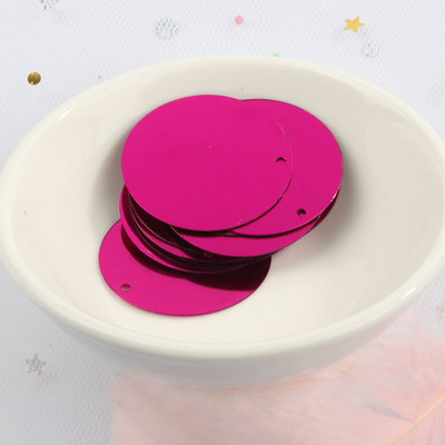 iPatches 30mm Επίπεδες στρογγυλές παγιέτες DIY Ραπτική ρούχων & Ύφασμα πούλιες για τσάντα Αξεσουάρ διακόσμησης φορέματος κήπου