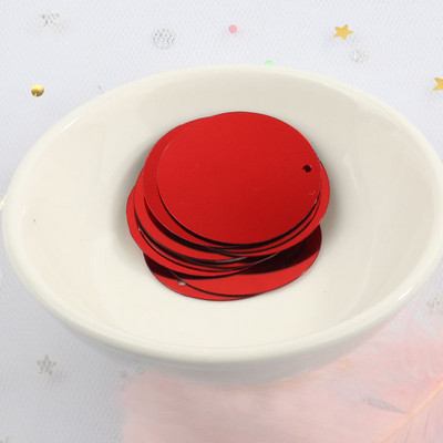 iPatches 30mm Επίπεδες στρογγυλές παγιέτες DIY Ραπτική ρούχων & Ύφασμα πούλιες για τσάντα Αξεσουάρ διακόσμησης φορέματος κήπου