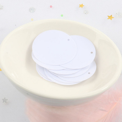 iPatches 30mm Επίπεδες στρογγυλές παγιέτες DIY Ραπτική ρούχων & Ύφασμα πούλιες για τσάντα Αξεσουάρ διακόσμησης φορέματος κήπου