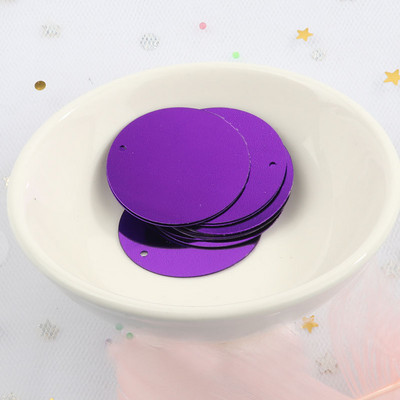 iPatches 30mm Επίπεδες στρογγυλές παγιέτες DIY Ραπτική ρούχων & Ύφασμα πούλιες για τσάντα Αξεσουάρ διακόσμησης φορέματος κήπου