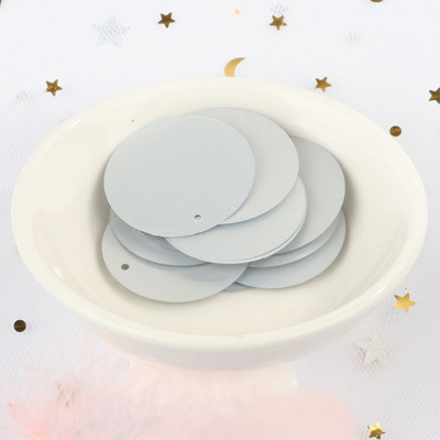 iPatches 30mm Επίπεδες στρογγυλές παγιέτες DIY Ραπτική ρούχων & Ύφασμα πούλιες για τσάντα Αξεσουάρ διακόσμησης φορέματος κήπου