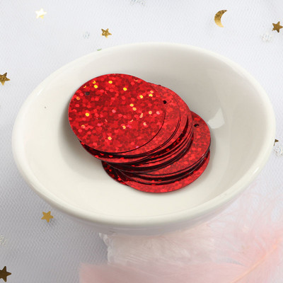 iPatches 30mm Επίπεδες στρογγυλές παγιέτες DIY Ραπτική ρούχων & Ύφασμα πούλιες για τσάντα Αξεσουάρ διακόσμησης φορέματος κήπου