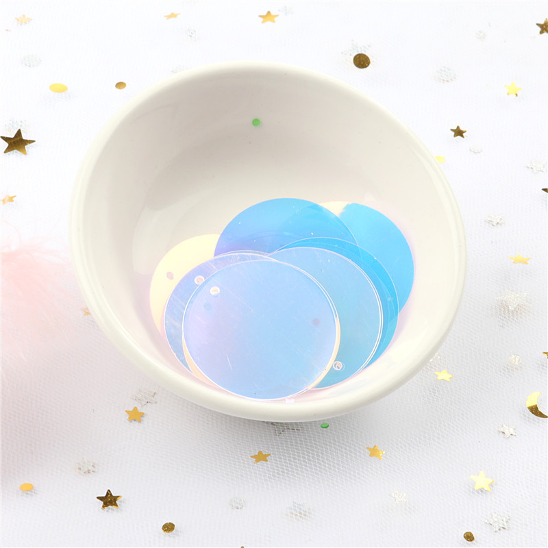 iPatches 30 mm plakana, apaļa, liela flitera DIY apģērbu šūšana un fliteru audums somām dārza kleitu dekorēšanai