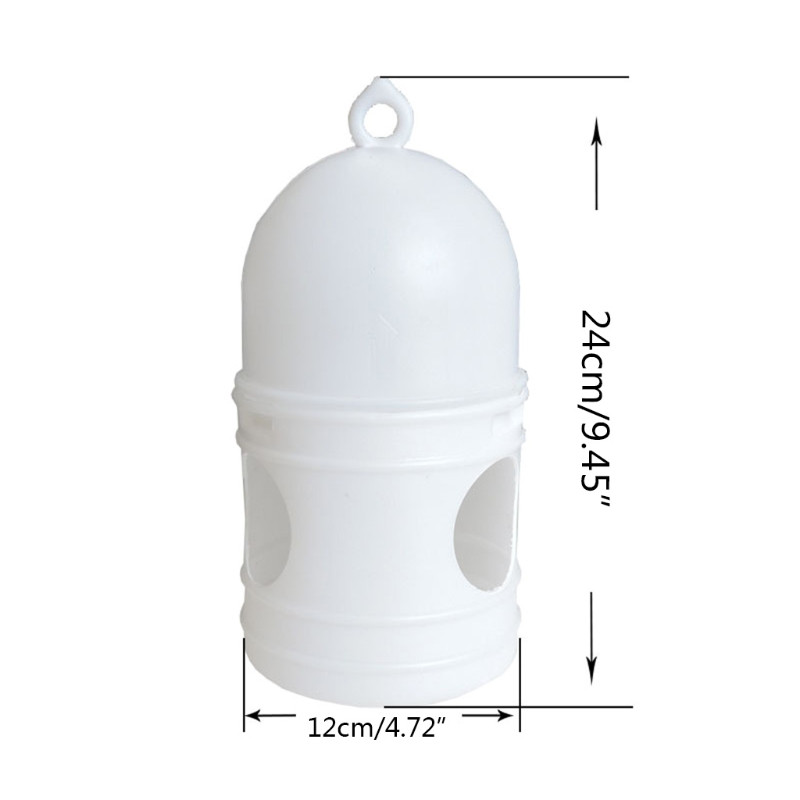 1L automātiskais putnu dzirdinātājs pārnēsājams baložu ūdens padeves rokturis, izturīgs plastmasas Dove dzērājs Pigeon ūdens dzēriena pudeles piederumi