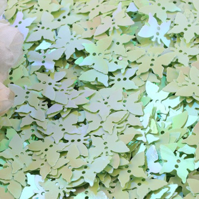 Παγιέτες πεταλούδα 12*17mm Επίπεδη χαλαρή παγιέτα PVC με 2 τρύπες Paillette DIY Χειροτεχνία Γάμου Διακόσμηση Κοσμήματα Κατασκευή Κομφετί 20γρ