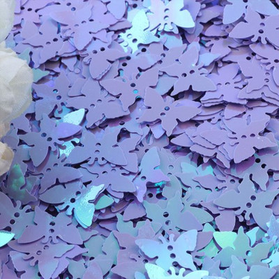 Παγιέτες πεταλούδα 12*17mm Επίπεδη χαλαρή παγιέτα PVC με 2 τρύπες Paillette DIY Χειροτεχνία Γάμου Διακόσμηση Κοσμήματα Κατασκευή Κομφετί 20γρ