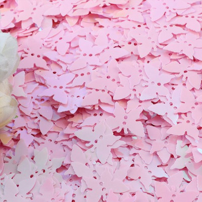 Παγιέτες πεταλούδα 12*17mm Επίπεδη χαλαρή παγιέτα PVC με 2 τρύπες Paillette DIY Χειροτεχνία Γάμου Διακόσμηση Κοσμήματα Κατασκευή Κομφετί 20γρ