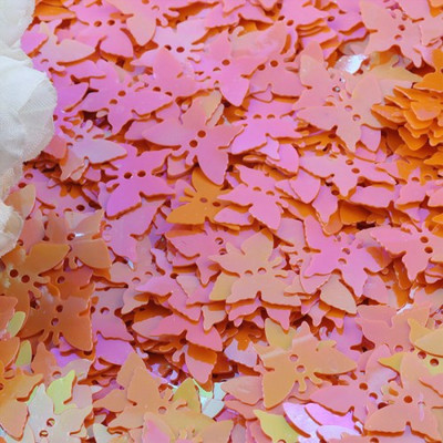 Παγιέτες πεταλούδα 12*17mm Επίπεδη χαλαρή παγιέτα PVC με 2 τρύπες Paillette DIY Χειροτεχνία Γάμου Διακόσμηση Κοσμήματα Κατασκευή Κομφετί 20γρ