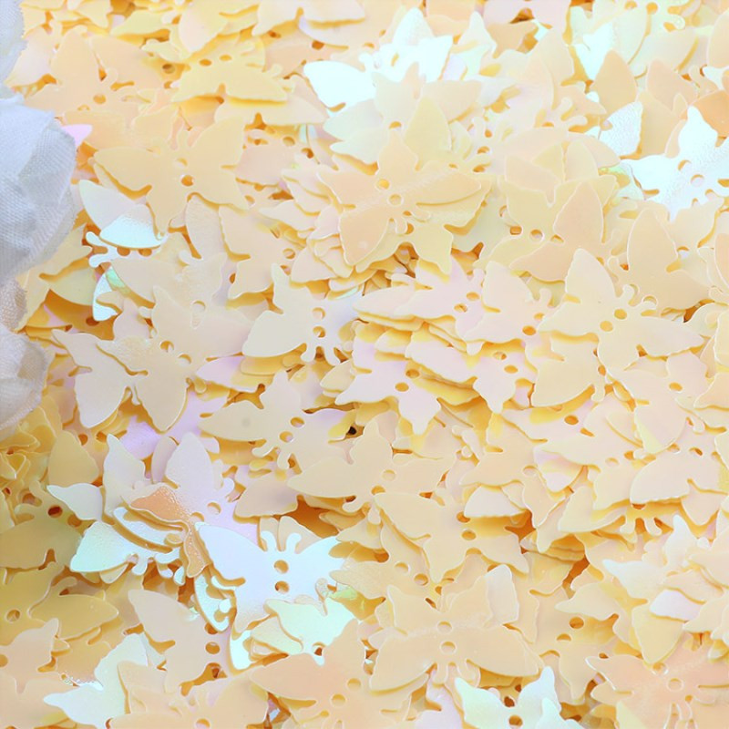 Παγιέτες πεταλούδα 12*17mm Επίπεδη χαλαρή παγιέτα PVC με 2 τρύπες Paillette DIY Χειροτεχνία Γάμου Διακόσμηση Κοσμήματα Κατασκευή Κομφετί 20γρ