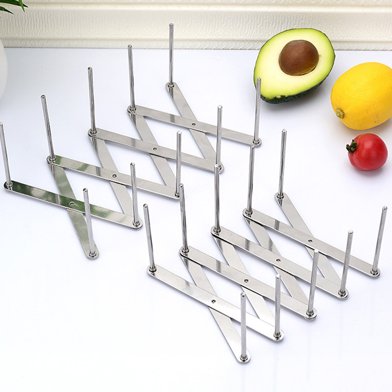 1 τεμ. Βάση για καπάκια Θήκες για καπάκι κατσαρόλας Στήριγμα για τηγάνια πολλαπλών χρήσεων για ποτήρια Εύκαμπτη βάση πιατοθήκης Οργανωτής κουζίνας