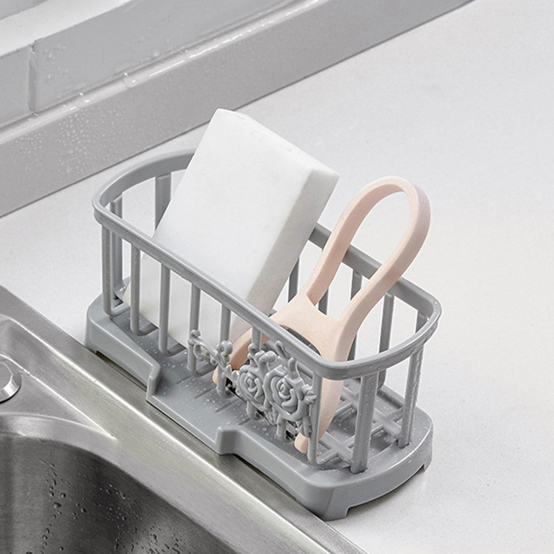 Drenaažiriiul Multifunktsionaalne nõudepesukäsn Ladustamine Eemaldatav valamurest Köök Vannituba Korraldaja Köögitarvikud