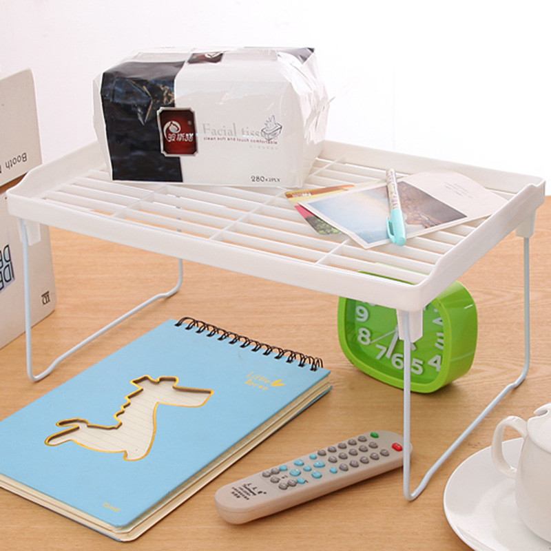 Kodukapp Korraldaja hoiuriiul köögi jaoks riiulikapi hoidik Ruumi säästev riidekapp Dekoratiivne virnastatav kokkupandav alus