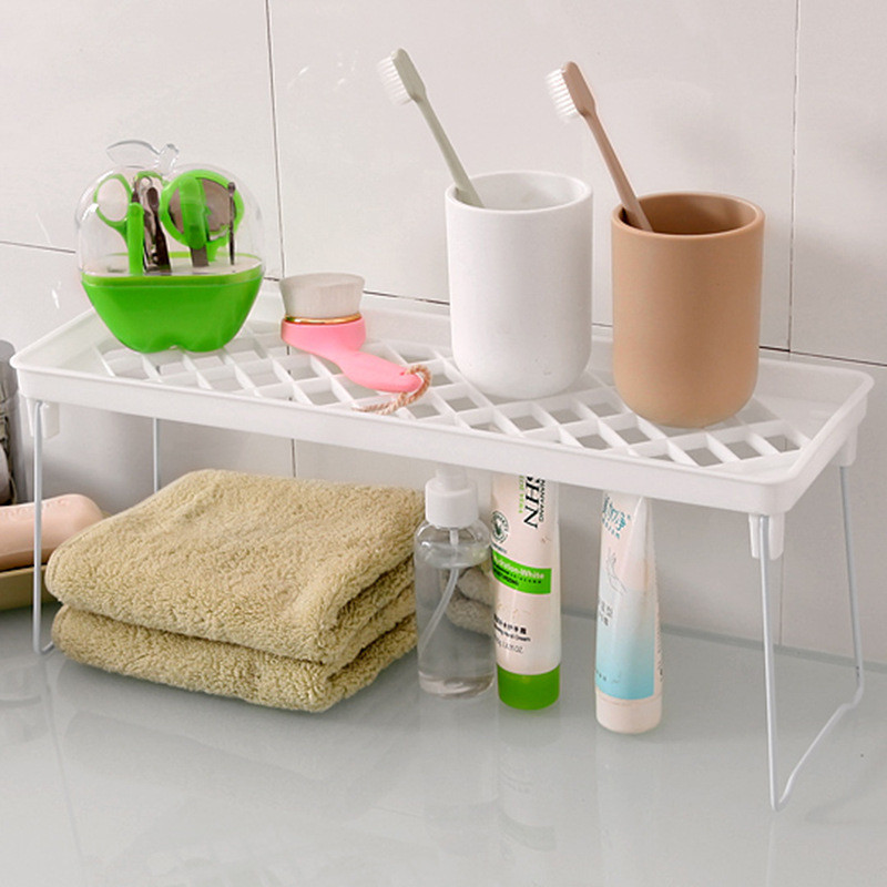 Kodukapp Korraldaja hoiuriiul köögi jaoks riiulikapi hoidik Ruumi säästev riidekapp Dekoratiivne virnastatav kokkupandav alus