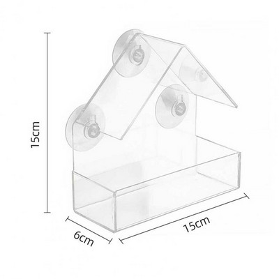 Piesūceknis putnu barotavas krils Caurspīdīgs logs Putnu barotavas paplāte Piekārta putnu māja mājdzīvnieku barotava Putnu būris putnu barības dozators