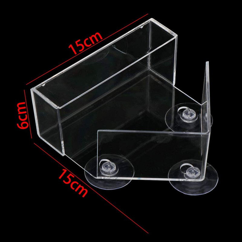Putnu barotavas akrila caurspīdīgs logs putnu barotavas paplāte Putnu māja mājdzīvnieku barotava iesūkšanas krūzes uzstādīšana mājas tipa padevēja